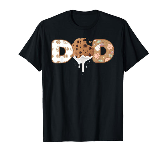 Dad Cookies and Milk 1st Birthday Funny Cookies and Milk T-Shirt