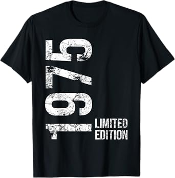 50th Birthday 50 Years Old Man Woman Vintage 1975 T-Shirt