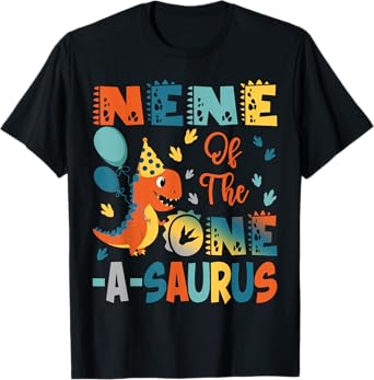 Nene Of The One-A-Saurus 2Nd Birthday Dinosaur Party T-Shirt