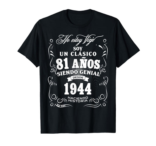 81st Birthday gift for Men in Spanish Regalo cumpleanos 81 T-Shirt