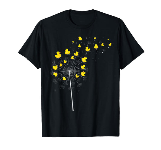 Dandelion Duckie Lover Duckling Bath Toy Ducky Rubber Duck T-Shirt