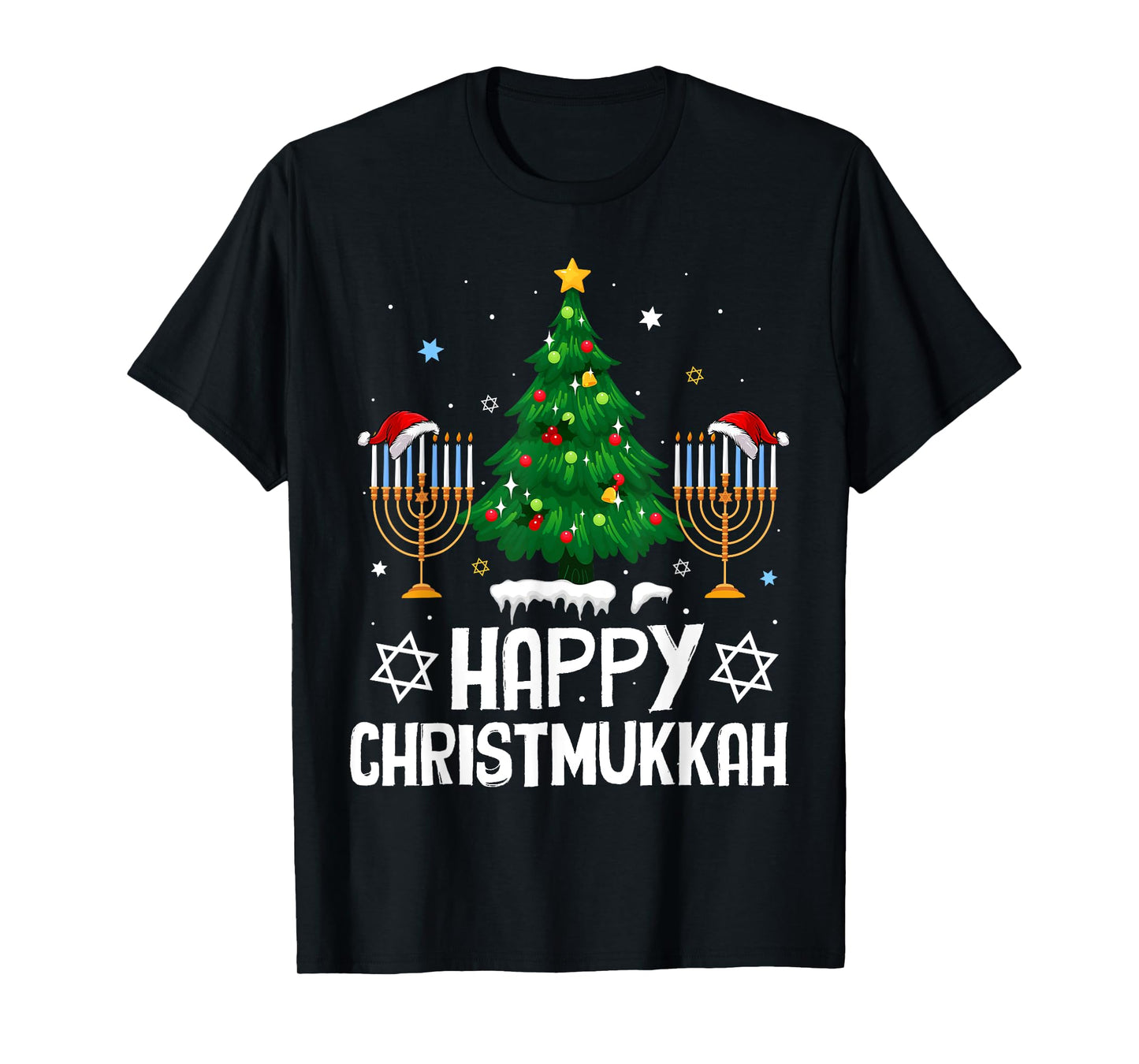 Happy Christmukkah Jewish Christmas Hanukkah Chanukah T-Shirt