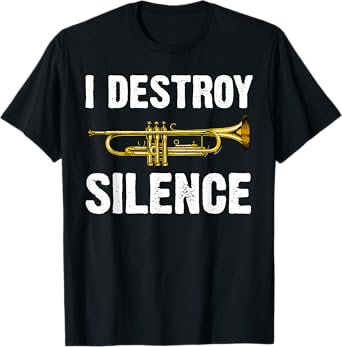 Funny Trumpet Player Art For Men Women Trumpeter Orchestra T-Shirt
