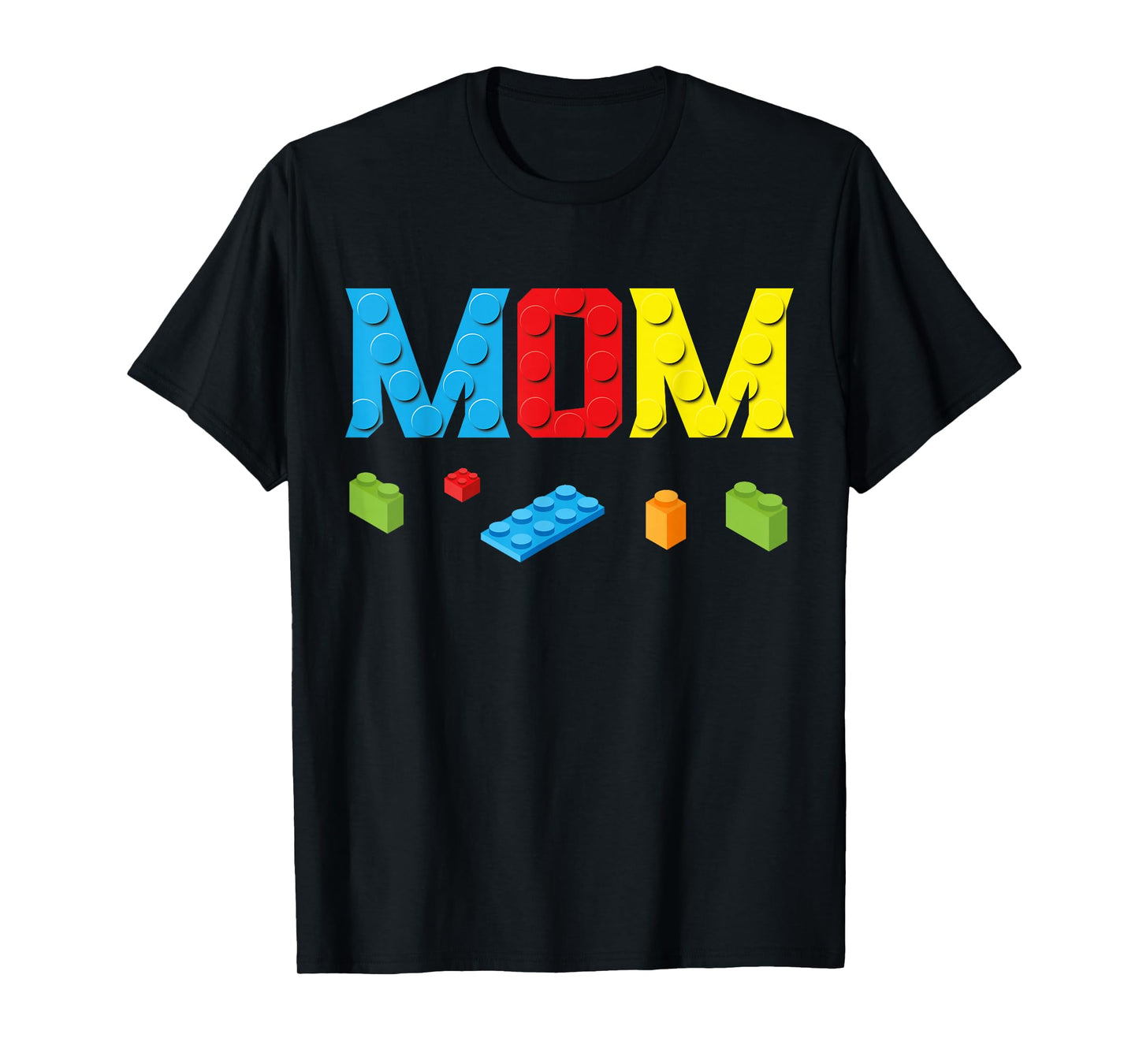 Mom Master Builder Building Bricks Blocks Family Set Parents T-Shirt