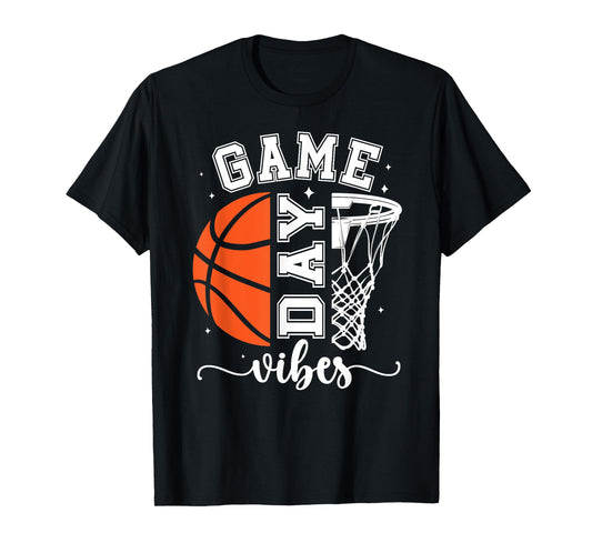 Basketball Game Day Vibes Game Day Basketball T-Shirt