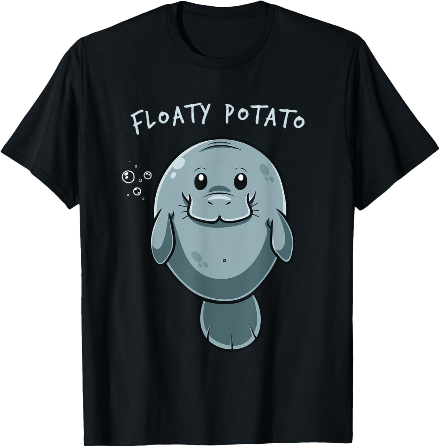 Floaty Potato Funny Manatee Sea Animal Manatees Potatoes T-Shirt