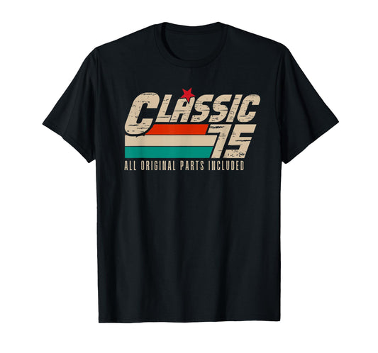 50 Years Vintage 1975 Original Retro 50th Birthday Dad Men T-Shirt