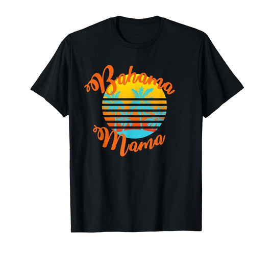 Bahama Mama Retro sunset with palm trees T-Shirt