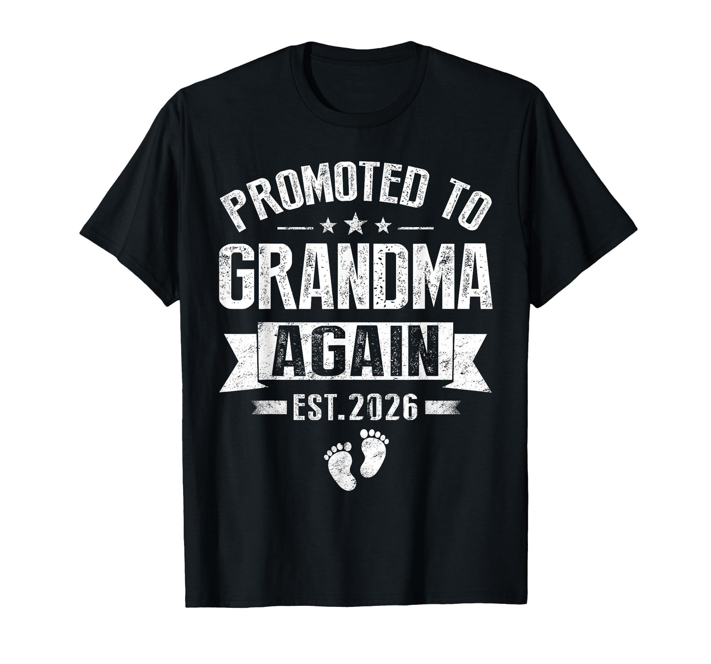 Promoted To Grandma Again Est 2026 Pregnancy Announcement T-Shirt