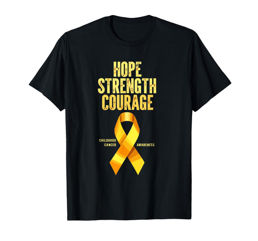 Childhood Cancer Awareness Support Squad Ribbon Kids T-Shirt