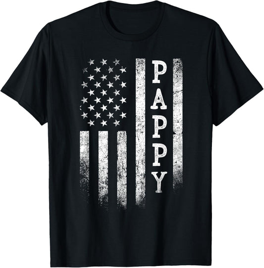 Pappy American Flag Pappy Gifts Patriotic Father's Day T-Shirt