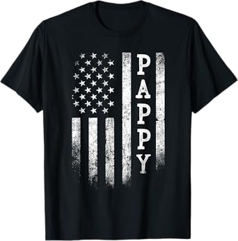 Pappy American Flag Pappy Gifts Patriotic Father's Day T-Shirt