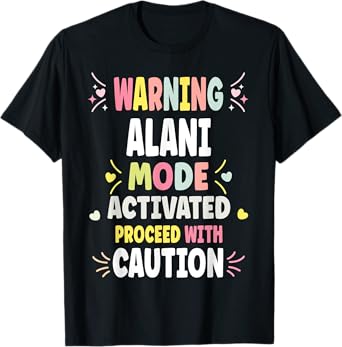 ALANI Personalized Women's Gift Custom ALANI T-Shirt