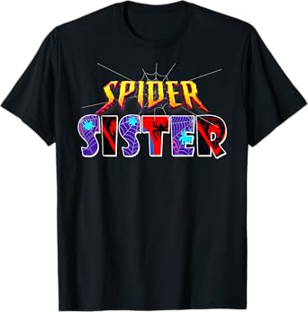 Family Birthday Party Spider Outfit Spider Sister Kids Girls T-Shirt