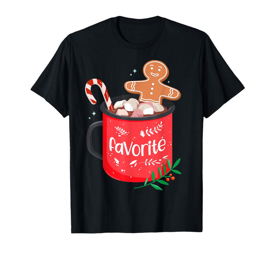 Christmas Matching Family Cocoa Mug with Candy Cane FAVORITE T-Shirt