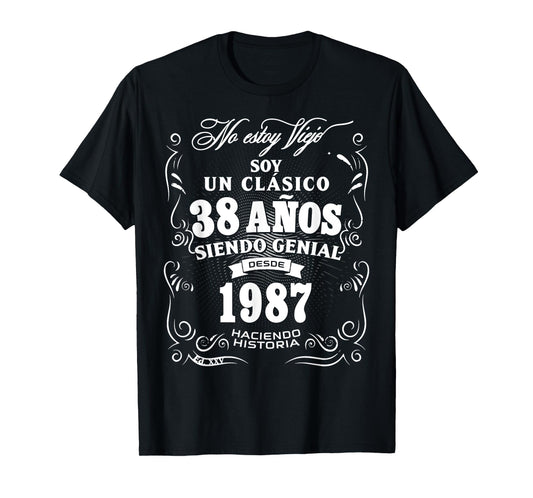 38th Birthday gift for Men in Spanish Regalo cumpleanos 38 T-Shirt