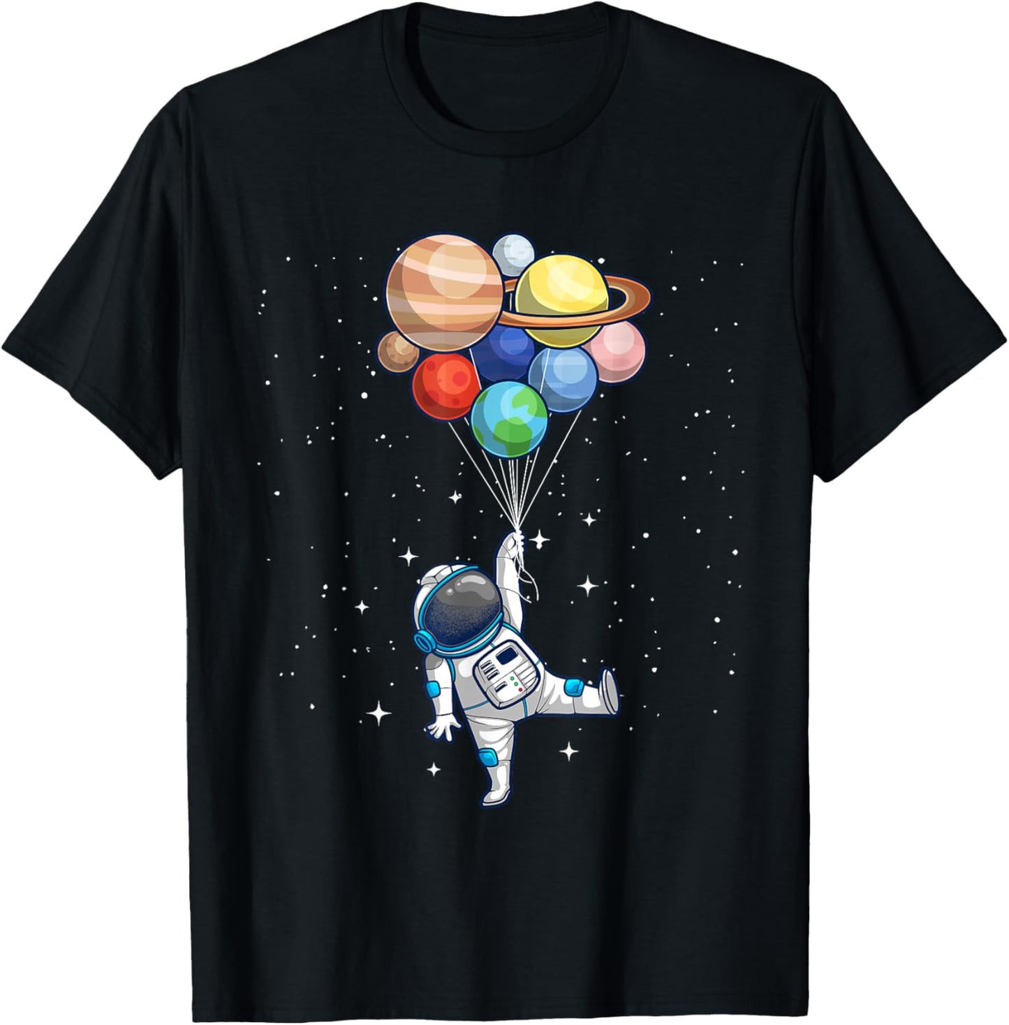 Space Themed For Men Women Outer Space Moon Galaxy Astronaut T-Shirt