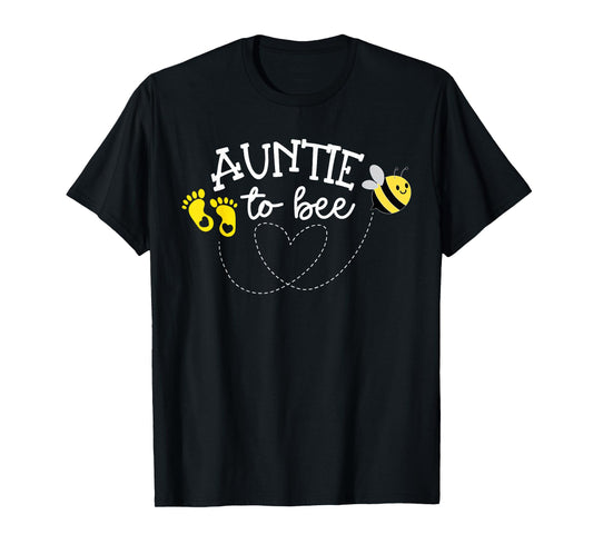 Auntie to Bee Pregnancy Announcement Baby Shower T-Shirt