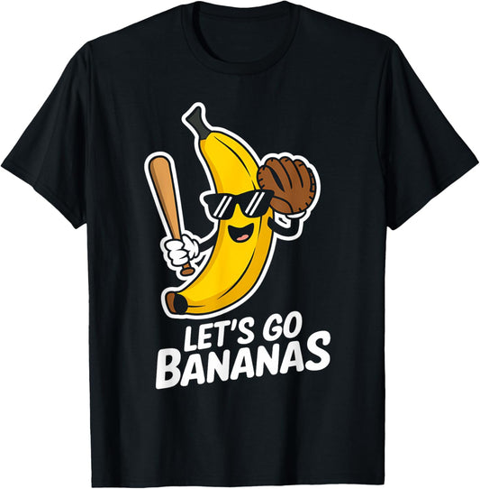 Baseball Banana Player Funny Sports Team Gift T-Shirt