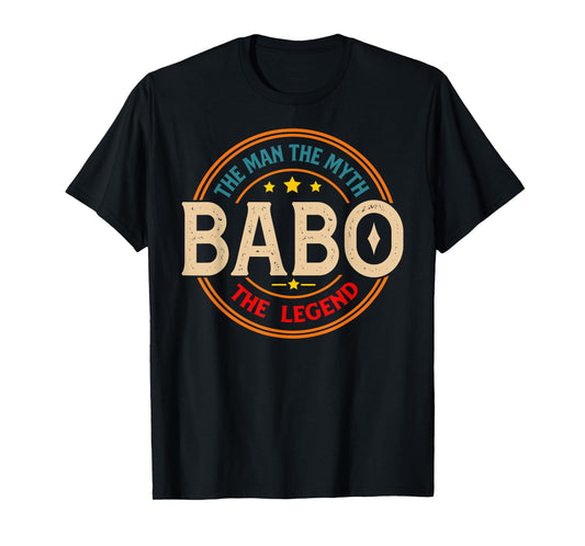 BABO The Legend The Man, Funny BABO Fathers Day T-Shirt