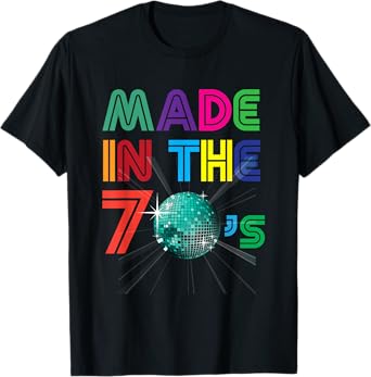 Vintage Retro Made In The 70s Gift +- 40 Yrs Years Old T-Shirt
