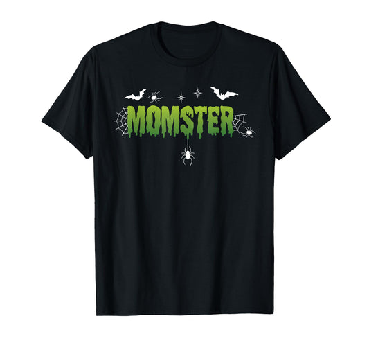 Funny Momster Spider Webs Halloween Costume Style T-Shirt