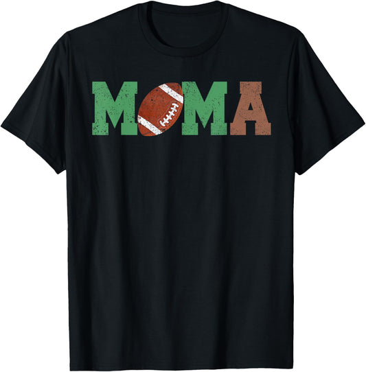 Mama of the 1 Year old Football 1st Year Down Birthday Party T-Shirt