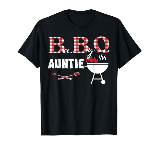 Baby BBQ Auntie Shower Birthday Party Family Matching T-Shirt