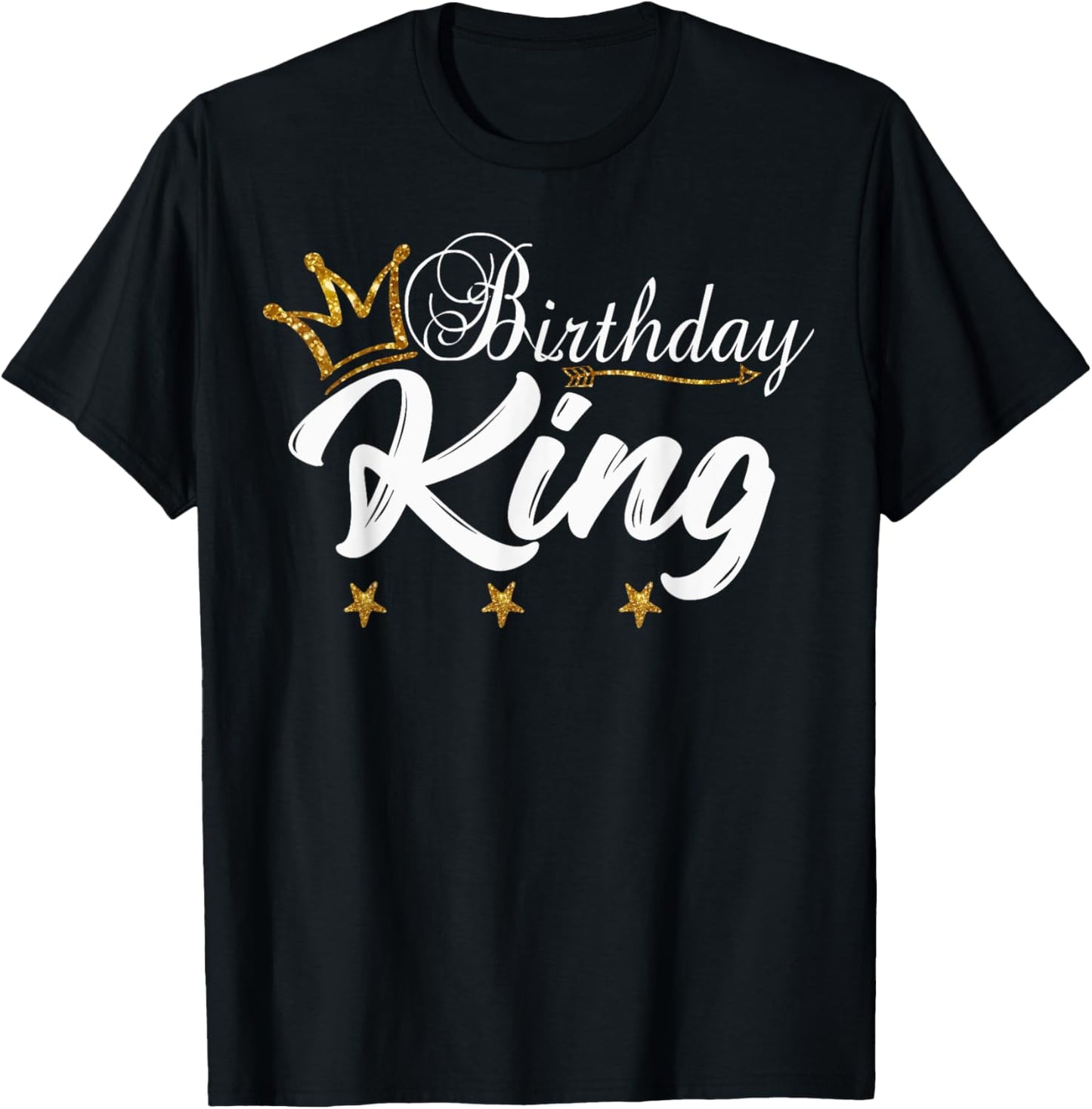 Birthday King Gold Crown Shirt For Boys And Men T-Shirt