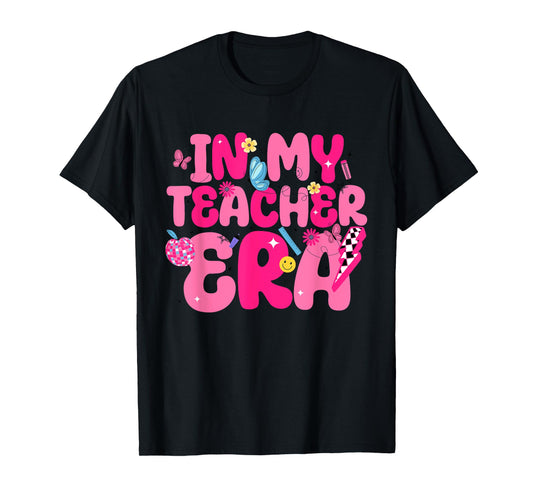 In My Teacher Era First Day Of School Back To School Retro T-Shirt for Men Women