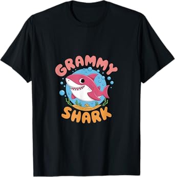 Grammy Shark Shirt Grammy Shark Lover Family Mother's Day T-Shirt