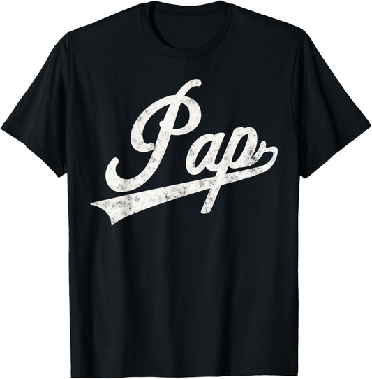 Pap Vintage Retro Style Father’s day gift for Pap Grandpa T-Shirt