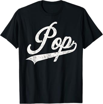 Pop Retro Style Father’s day gift for Funny Grandpa Pop T-Shirt