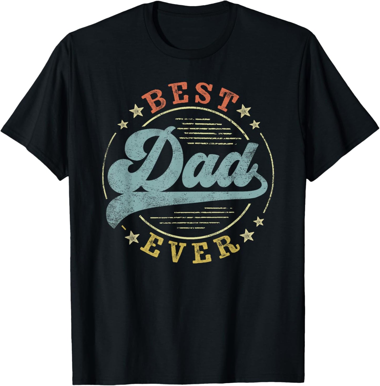 Best Dad Ever Father's Day Dad Gifts Vintage Emblem T-Shirt