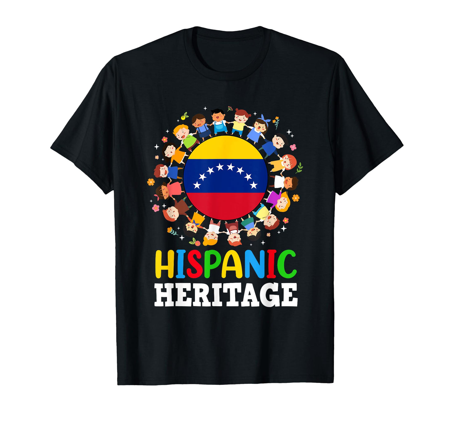 Hispanic Heritage Month Venezuelan Flag Venezuela Boys Girls T-Shirt