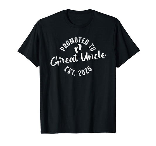 Promoted To Great Uncle 2025 T-Shirt