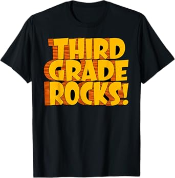 Third Grade Rocks 3rd Grade Teacher Student Back To School T-Shirt