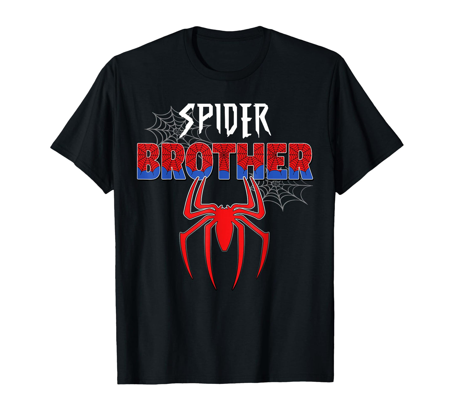Birthday Party Spider Outfit Spider Brother Kids Boys T-Shirt
