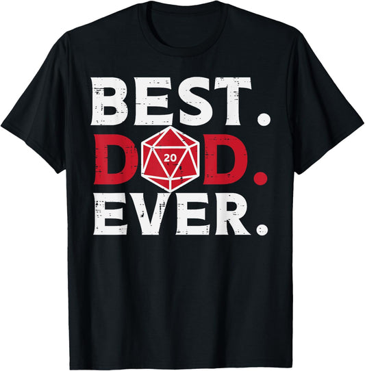 Rpg Best Dad Ever Funny Gamer Daddy Papa Men T-Shirt