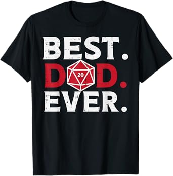 Rpg Best Dad Ever Funny Gamer Daddy Papa Men T-Shirt