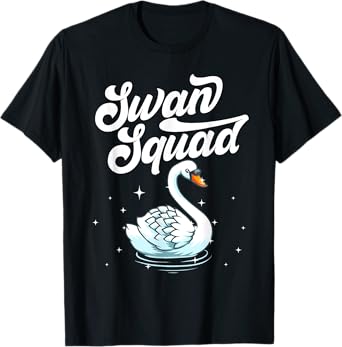 Cool Swan For Men Women Bird Watcher Animal Waterfowl Lake T-Shirt