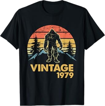 1979 Vintage 40th Birthday Tee - Funny Bigfoot Bday T-Shirt