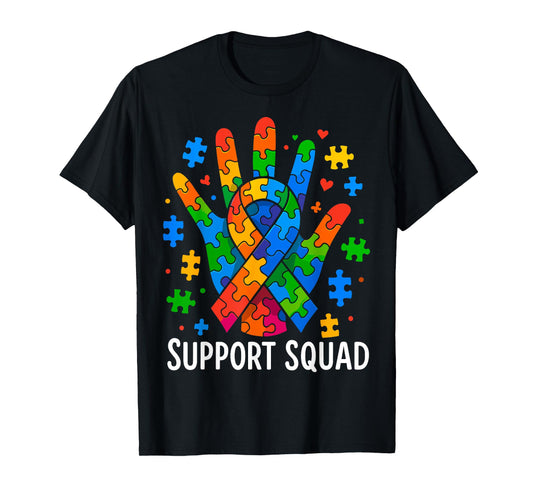 Autism Awareness Autism Support Squad T-Shirt