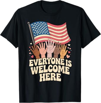 Everyone Is Welcome Here Idaho Teacher Equality Inclusion T-Shirt