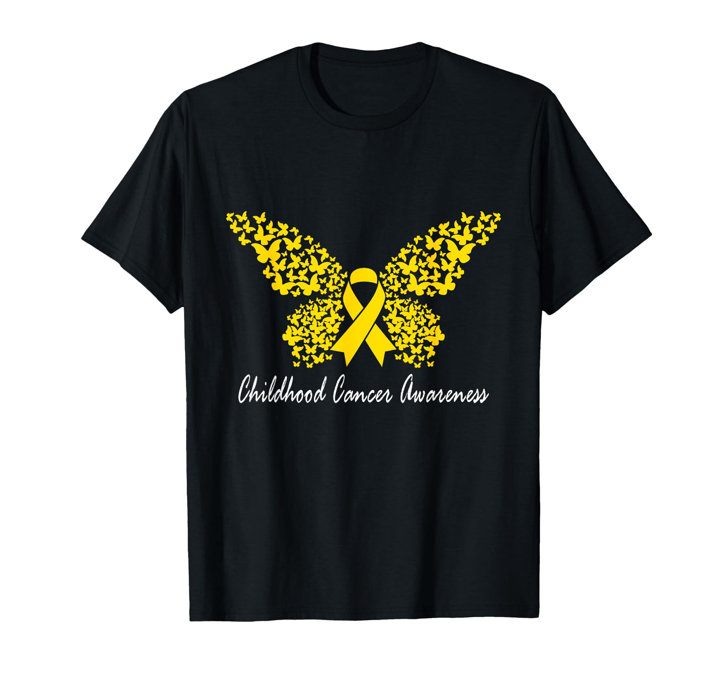 Childhood Cancer Awareness Butterfly T-Shirt