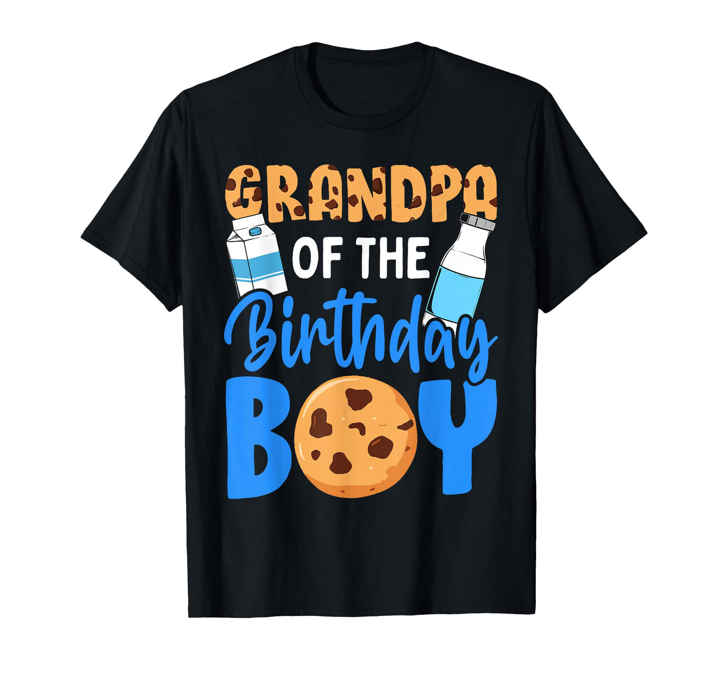Grandpa of the birthday boy Milk and Cookies 1st birthday T-Shirt