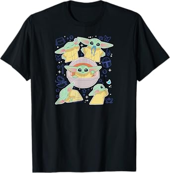 Star Wars - The Mandalorian Grogu Stickers T-Shirt