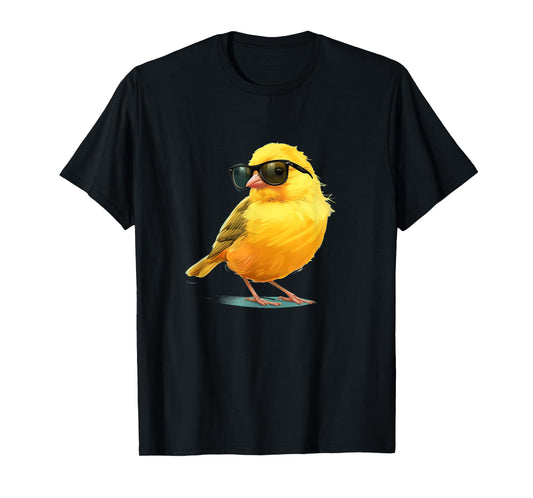 Cute yellow Bird with Sunglasses T-Shirt