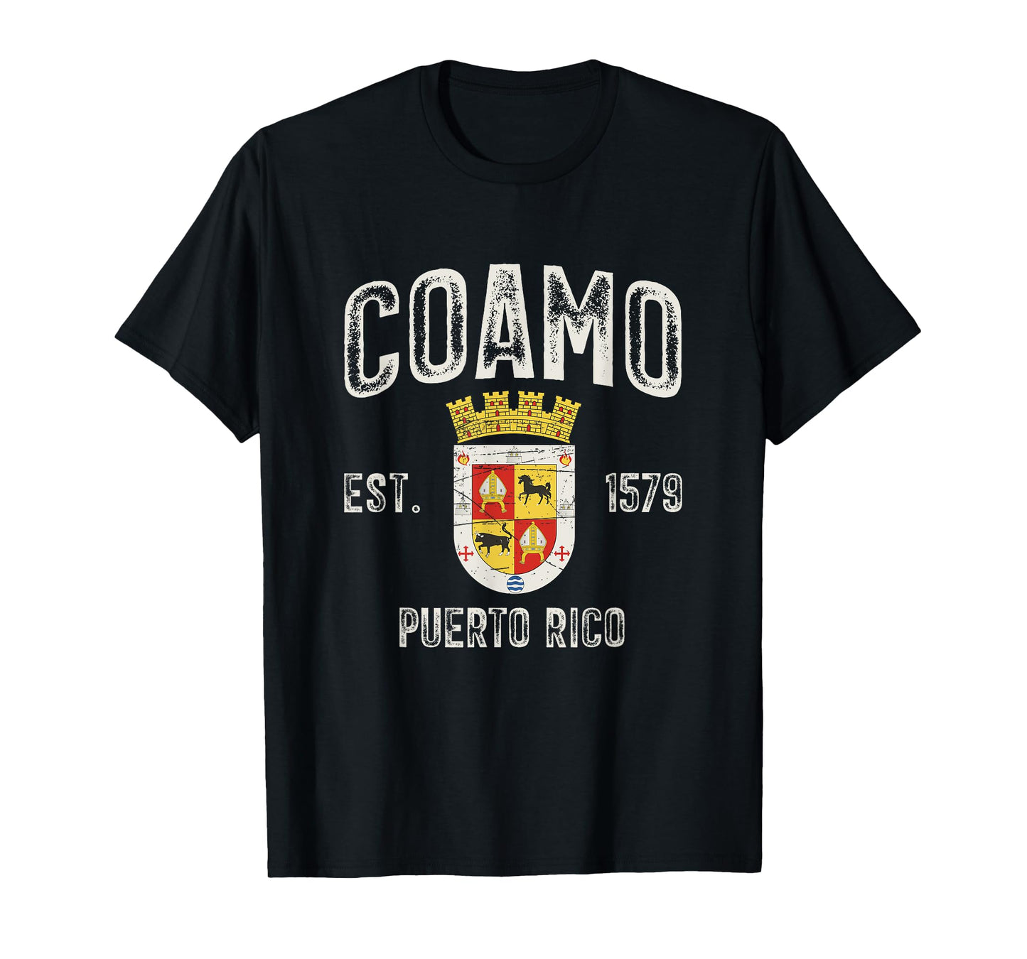 Coamo City In Puerto Rico Est 1579, Coamo Armorial T-Shirt