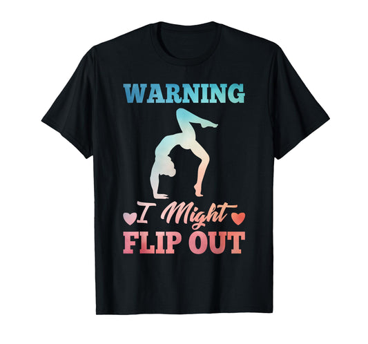 Cute Gymnastics Art For Girls Kids Women Tumbling Gymnast T-Shirt